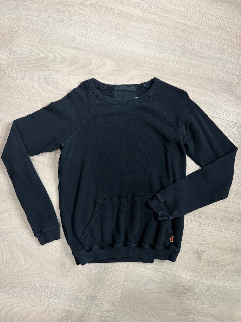 freecity Navy Blue  Crewneck Pullover Sweater